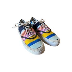 Kate Spade - Boat Party - Multi Bright Color Fabric Sneakers Women’s Size 5B